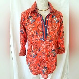 Gretchen Scott cotton blouse size small
